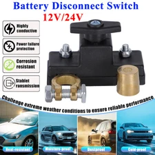 Car Battery Disconnect Isolator Cut Off Switch 12V24V Universal Battery Terminal