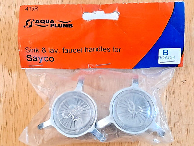 Aqua Plumb 415R Hot/ Cold Handles For Sayco Sink & Lavatory Faucet FREE SHIPPING