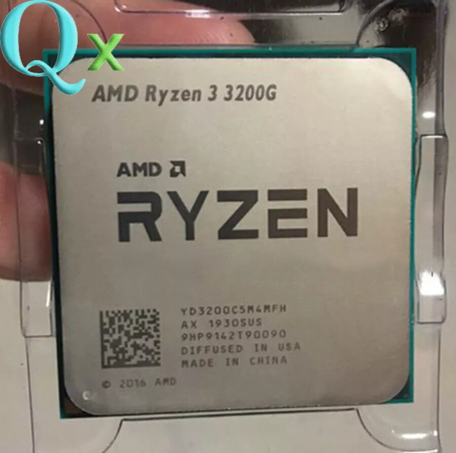 AMD Ryzen 3 3200G R3-3200G 3.6-4.0 GHz 4-Core 4thr 65W Socket AM4 CPU  Processor