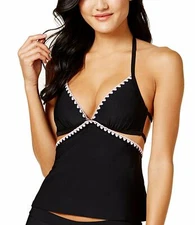 Hula Honey womens Tankini Small Black