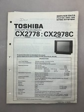 Toshiba CX2778 CX2978C Original Service Manual Free Shipping
