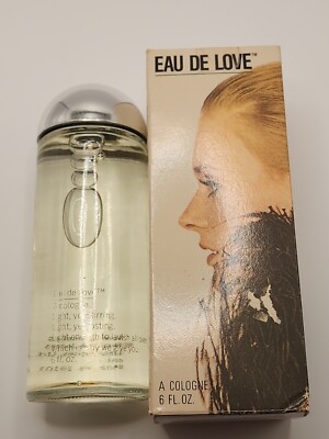 Eau De Love A Cologne Menley Factice Dummy Large 6 oz Silver Sparkles in Liquid