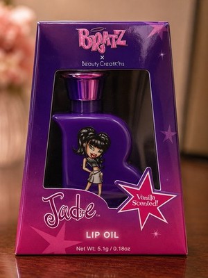 BRATZ Girls Night Out Vanilla Lip Oil High Shine Candy Pink JADE - New in Box