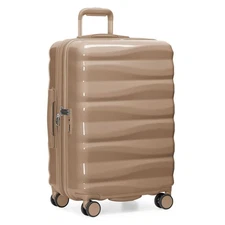 Edinburgh II Hardside Spinner Luggage with TSA Lock, Sand, 25" Medium