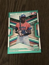 2023 Panini Elite Extra Edition Green Status /499 #182 DIEGO ORTIZ Baseball Card