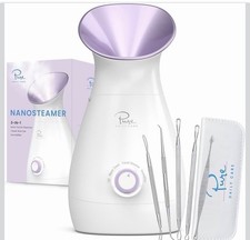 Pure Daily Care NanoSteamer 3-in-1 Ionic Facial Steamer NEW 5 Pc Skin Care Kit