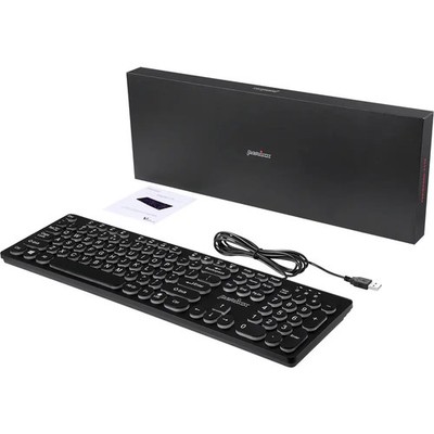 Perixx PERIBOARD-317 R DE B Kabelgebunden Tastatur Deutsch, QWERTZ Schwarz