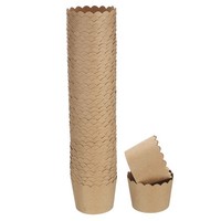 50Pcs PapierbackföRmchen Klein Braun Kraftpapier MuffinföRmchen Cupcake