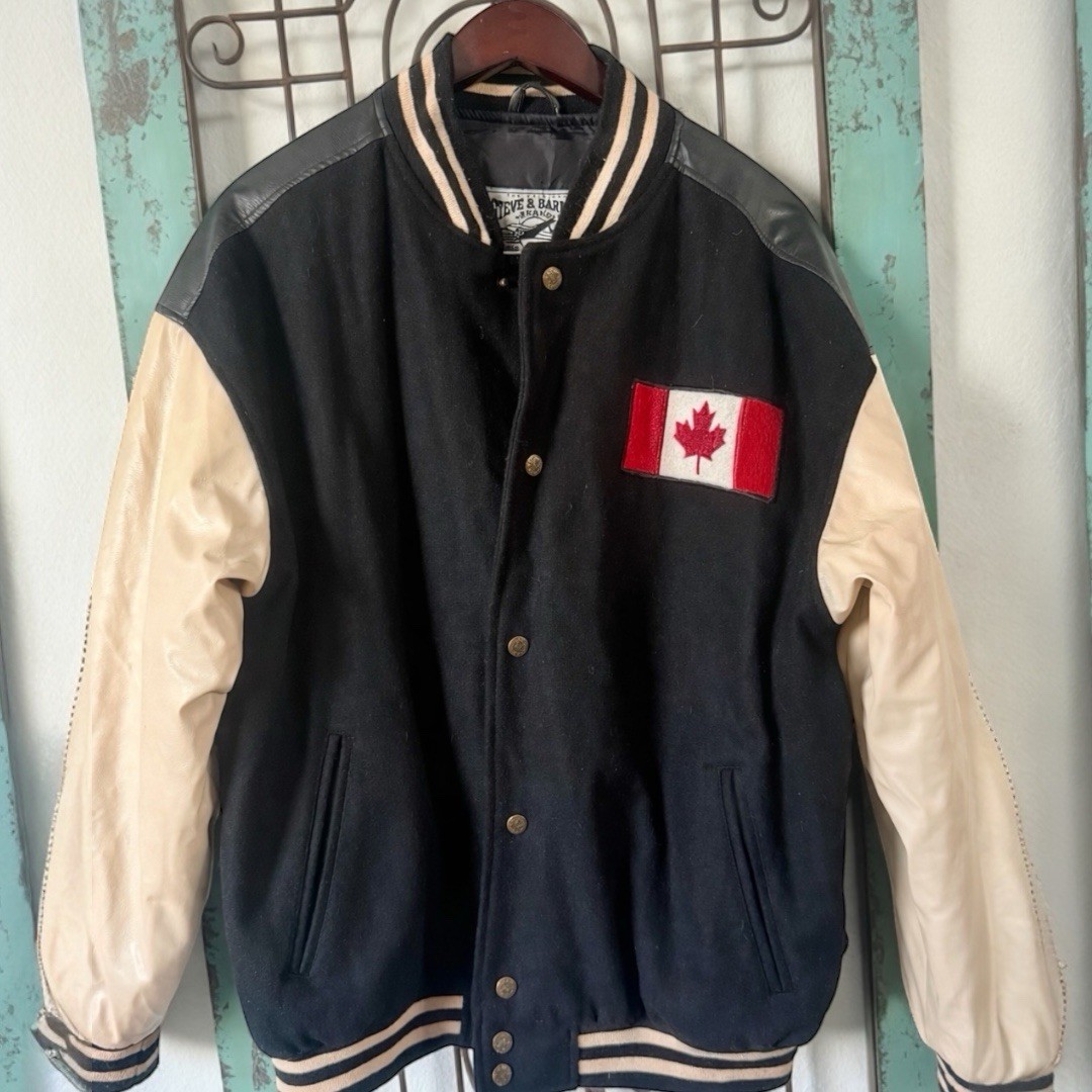 Canada Maple Leaf Varsity Jacket Large Letterman … - image 2