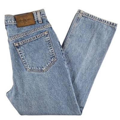 Calvin Klein Damen Jeans High Rise Straight Blau Größe W30 L28