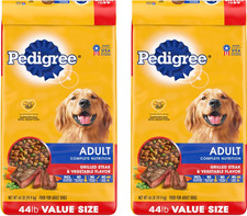 Pedigree Complete Nutrition Adult Dry Dog Food, Grilled Steak  Vegetable Flavor