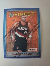 1995-96 TOPPS FINEST REFRACTOR W/ COATING #39 HARVEY GRANT TRAIL Blazers Mint