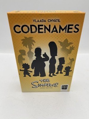 CODENAMES The Simpsons Family Edition Board Game USA Opoly Vlaada Chvatil