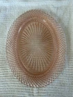 Vintage Anchor Hocking Pink Depression Glass "Miss America" Oval Dish 12”