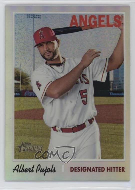 2019 Topps Heritage Chrome Refractor /570 Albert Pujols #THC-422 rk7