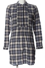 EDC Abito blusa camicia Donna Abito Taglia IT 36 blu-bianco sporco stile casual