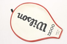 VINTAGE WILSON "T2000" SINGLE ZIPPERED TENNIS RACQUET COVER WITHOUT STRAP