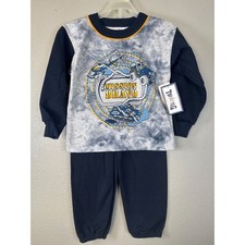 Top Tag Boys Sweat Set Size 4 Y2K Canada Mission Bravo Helicopter Tank NWT