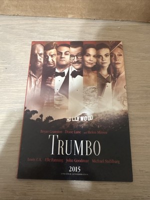 TRUMBO 2015 DVD Rare Consideration Academy  Edition BRYAN CRANSTON DIANE LANE