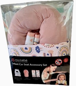 Monbebe 3 Piece Infant Car Seat Accessory Set