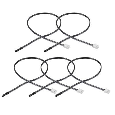 5 Pcs 5K NTC Thermistor Probe 15.7 Inch Temperature Sensor for Air Conditioner