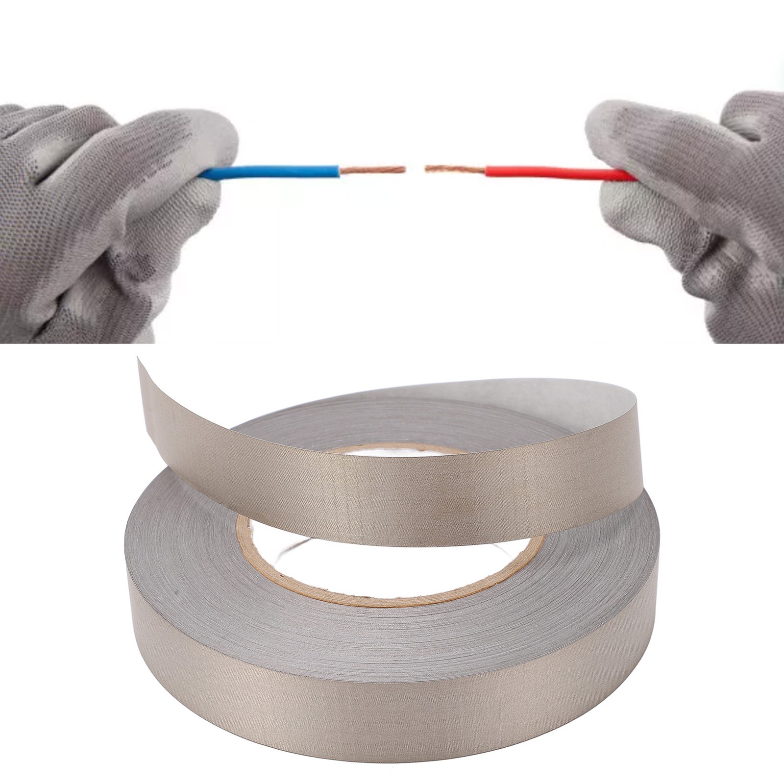 Single Side Conductive Fabric Tape Anti Abrasion Tensile Resistance Tape For Gr♪