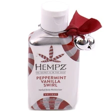Hempz Peppermint Vanilla Swirl Body Moisturizer 2.25oz – Holiday Skin Care Gift
