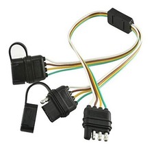 Oyviny 4 Pin Flat Y-Splitter Plug Adapter with 17.5 inch Trailer Extension