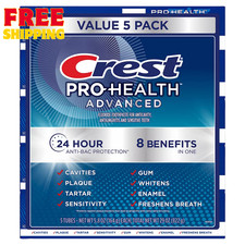 Crest Pro-Health Advanced Multi-Benefit Toothpaste, 5 ct./5.8 oz.