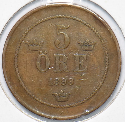 Sweden 1899 5 Ore 192675 combine shipping - Picture 2 of 2