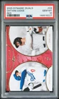 2025 TOPPS DYNAMIC DUALS RED #24 AARON JUDGE SHOHEI OHTANI 5/10 PSA 10