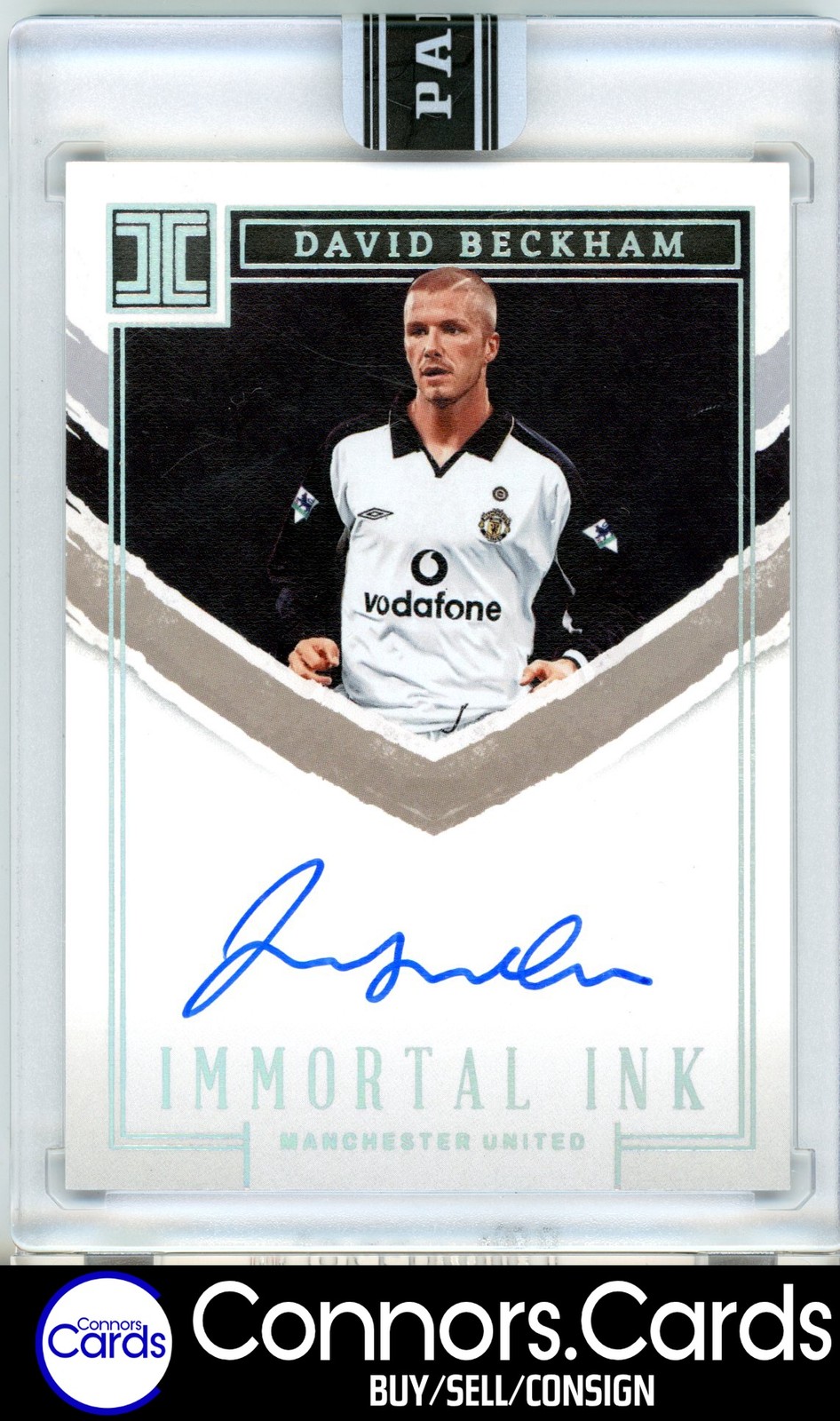 David Beckham Auto 2022-23 Panini Impeccable #IM-DBE Immortal Ink Black Box 1/1