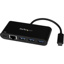 StarTech HB30C3AGEPD 3 Port USB-C Hub w/Gigabit Ethernet
