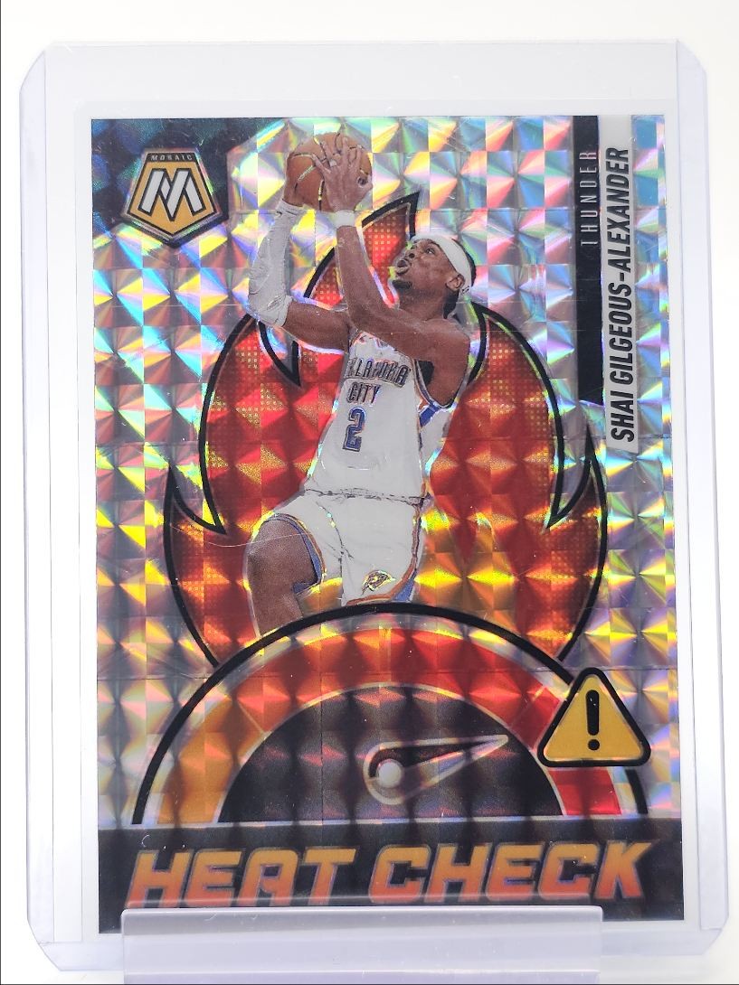 SHAI GILGEOUS-ALEXANDER 2024-25 MOSAIC HEAT CHECK MOSAIC PRIZM #6 Q5118