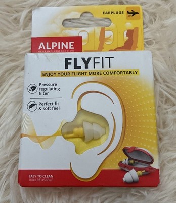 Alpine FlyFit - Earplugs for Pressure Relief & Preventing Ear Pain While Flying