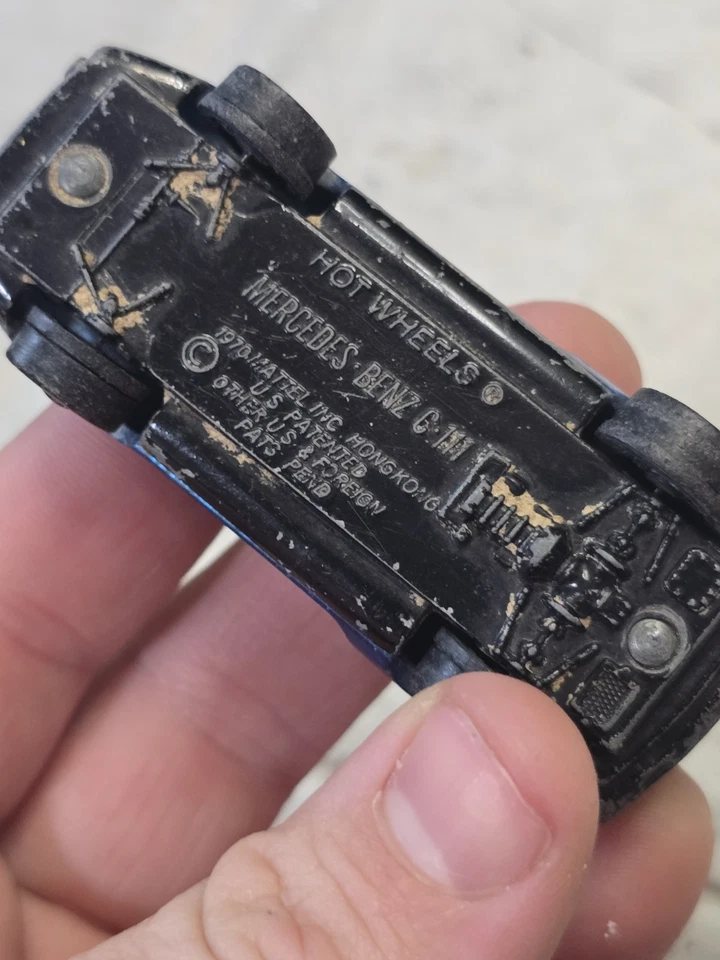 Hot Wheels Redline Mercedes Benz C-111 puertas ala de gaviota azul espectraflame  Foto 4 de 4