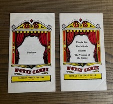 D'Oyly Carte Opera Company Gilbert & Sullivan 2 Programmes 1970s