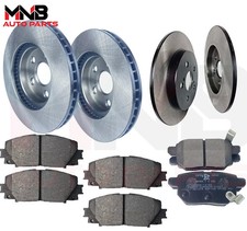 SET DISCHI E PASTIGLIE FRENO ANTERIORI E POSTERIORI PER TOYOTA PRIUS 1.8L 2009-2015