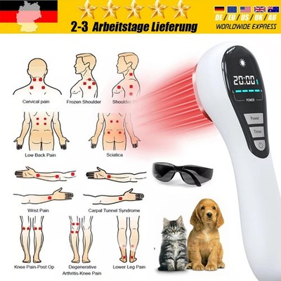 808+650nm Rotlichttherapievorrichtung zur Schmerzlinderung LLLT mit einer Brille