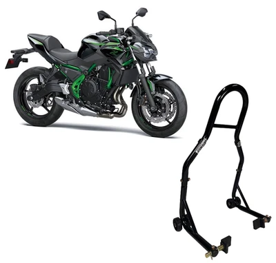 WINNET Cavalletto alza moto gomma ruota posteriore sollevare Kawasaki Zeta Z650 Z 650