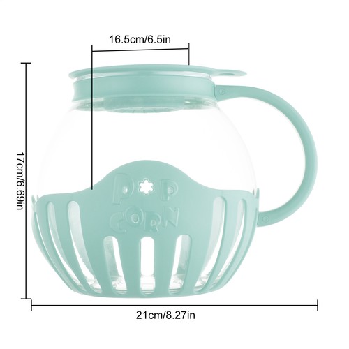 Ecolution Patented Micro-Pop Microwave Popcorn Popper with Temperature Safe Glas - Picture 2 of 16
