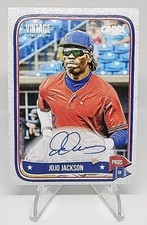 Jojo Jackson On Card Autograph 2024 Onyx Vintage #VAJOJA Yankees Prospect ⚾