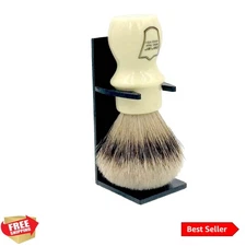 Parker 100% Silvertip Badger Mug Shaving Brush with Brush Stand - Extra Dense...