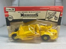 HO 1/87 CATERPILLAR MOTOR SCRAPER TRACTOR ORIGINAL UMEX MINIMOVERS EARTHMOVE MOW