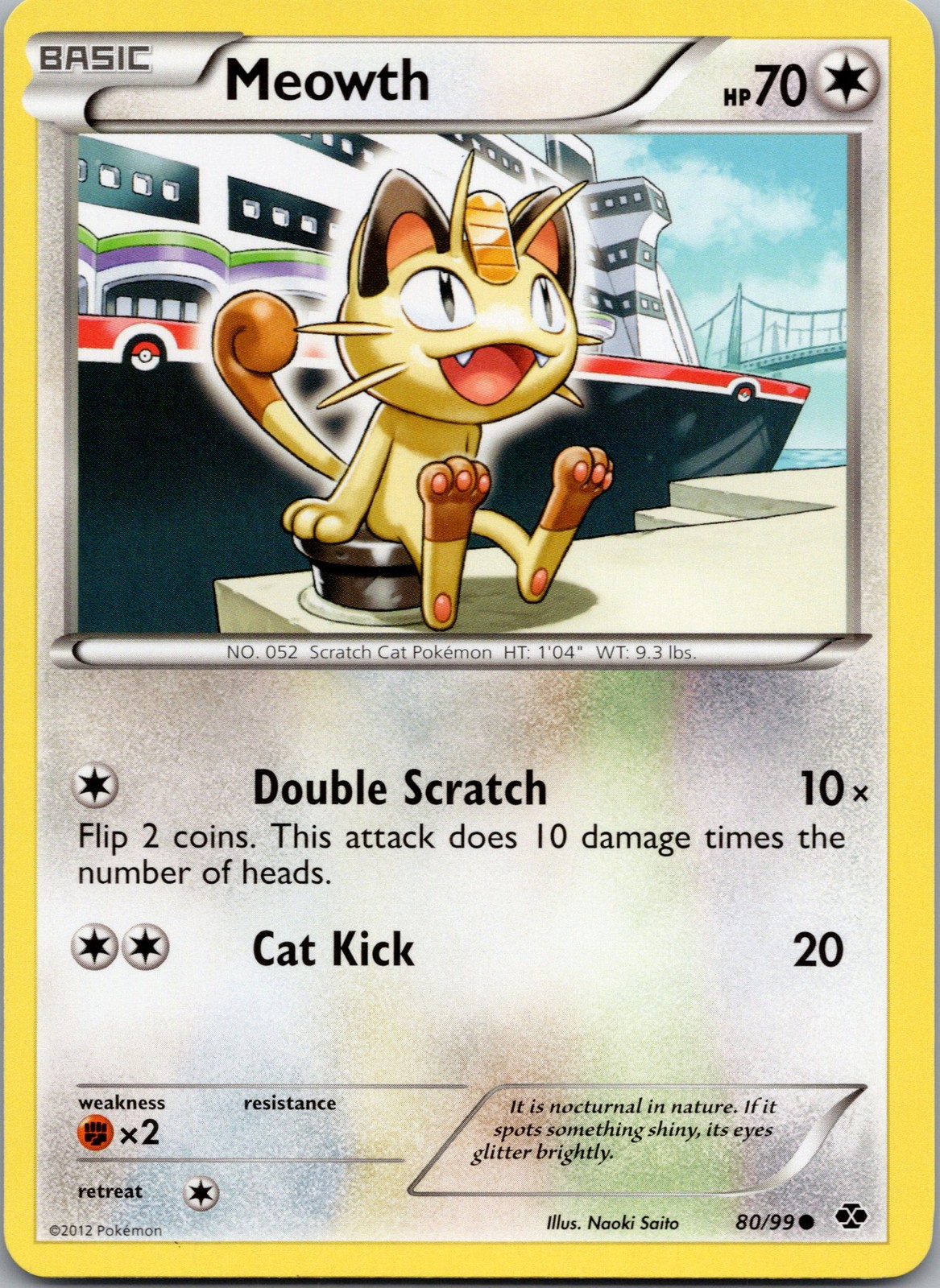 Meowth Common Next Destinies 80/99 NM