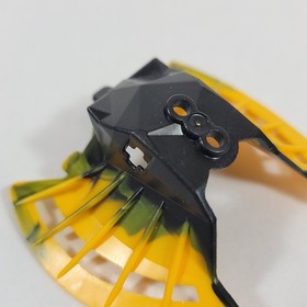 LEGO Bionicle Kanohi Toa Hewkii Mask Garai Marbled Black Yellow 57532pb01 8912