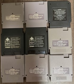 NES Game Lot (18) Authentic & Tested &ndash; Commando, Toobin, Super Sprint, Yo! Noid