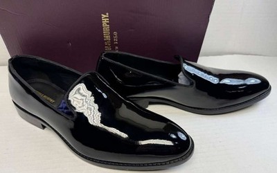 Johnston & Murphy Gavney Slip-On Black Patent 11.5 M