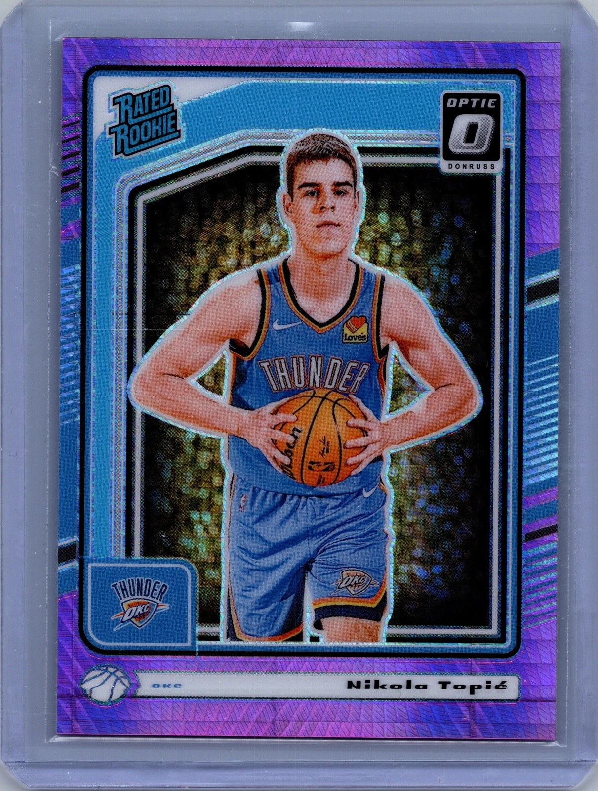 2024-25 Donruss Optic #278 Nikola Topic Hyper Pink