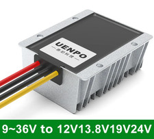 Boost Buck Converter 9-36V to 28V 24V 19V 13.8V 12V 20A DC DC Dual Battery Reg